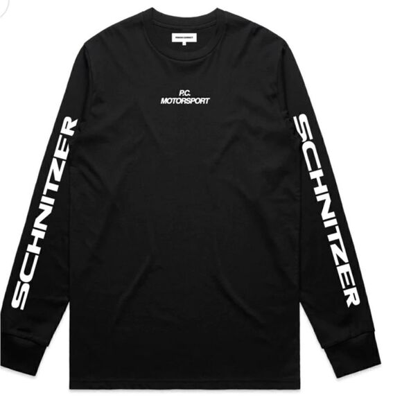 2342 New PC Motorsport SCHNITZER L/S SHIRT BLACK Size Large - Picture 1 of 4